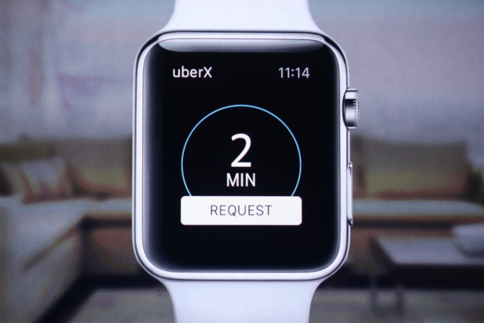 Uber app on Apple Watch