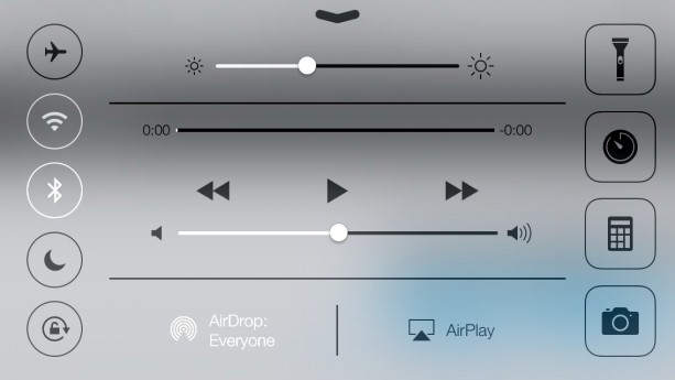 Control Center in iOS 8