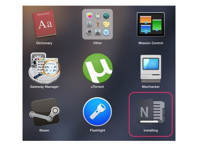 Launchpad on a Mac