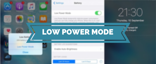 low power mode in iOS 9