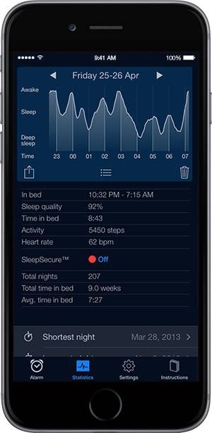 Sleep Analysis with Sleep Cycle Alarm Clock