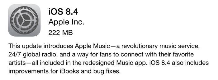 Upgrading to iOS 8.4